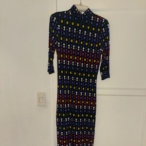 Multicolor fitted dress